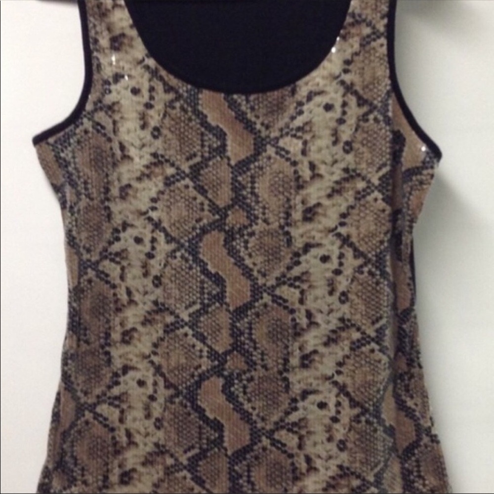 Beautiful sequined stretch tank top